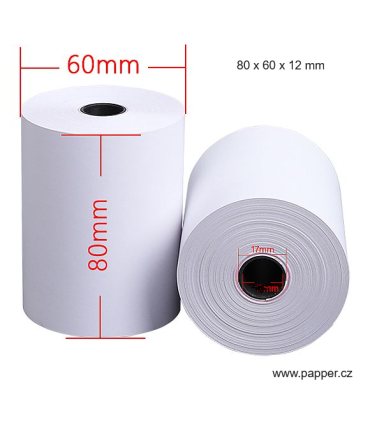 Termokotoučky - 80 x 60 x 12 mm, návin 40m, 48 g/m2, 10 ks