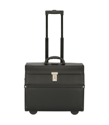 Pilotní kufr Alassio MONDO na kolečkách, 2 kombinované zámky, černá (45033)