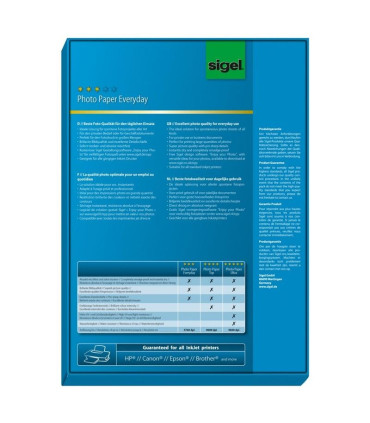 Fotopapír Sigel - A4, 200g/m2, lesklý, 100 listů