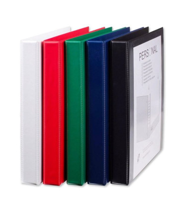 Prezentační 4kroužkový pořadač - A4, šíře hřbetu 3,8 cm, bílý
