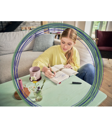 Plnicí pero STABILO Grow - klimaticky neutrální, borůvkově modré/buk