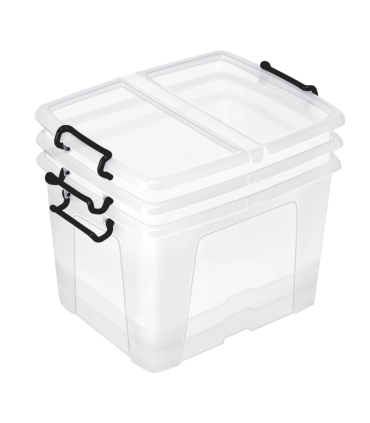 Plastová krabice Strata - transparentní, 40 l