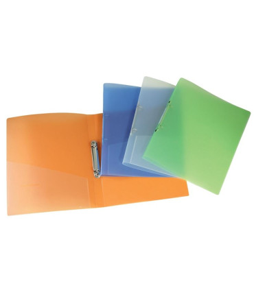 2kroužkový pořadač Donau - A4, šíře hřbetu 2,4 cm, transparentní mix barev