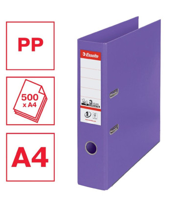 Pákový pořadač Esselte No.1 - A4, šíře hřbetu 7,5 cm fialový