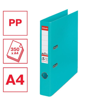 Pákový pořadač Esselte No.1 - A4, šíře hřbetu 5 cm, tyrkysový