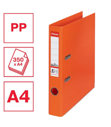 Pákový pořadač Esselte No.1 - A4, šíře hřbetu 5 cm, oranžový