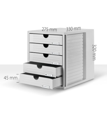 Zásuvkový box HAN KARMA Systembox - ECO, 5 zásuvek, černý