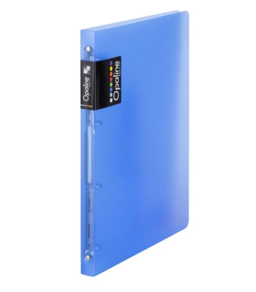 4kroužkový pořadač Opaline - A4, šíře hřbetu 2 cm, modrý