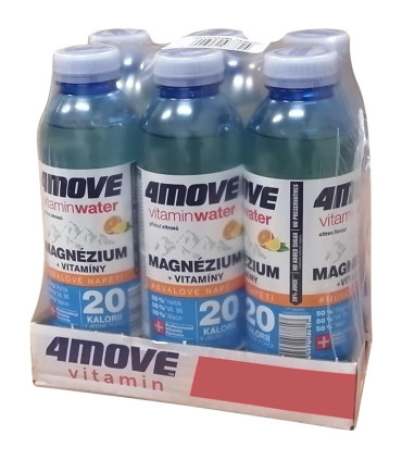 Vitamínová voda 4Move-magnesium + vitamíny, bal. 6x 556 ml