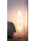 Stojací lampa, ovál bílá