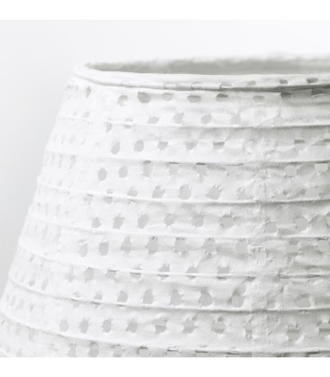 Stojací lampa, ovál bílá