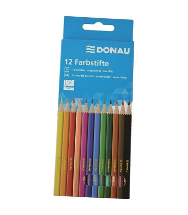 Pastelky Donau - 12 ks, nelámavé