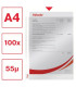 Euroobaly U Esselte v krabici - A4, lesklé, 55 mic, 100 ks