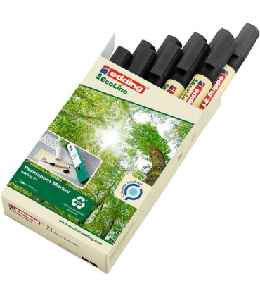 Permanentní popisovač Edding Ecoline 21 - kulatý hrot, černý