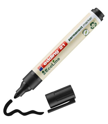 Permanentní popisovač Edding Ecoline 21 - kulatý hrot, černý