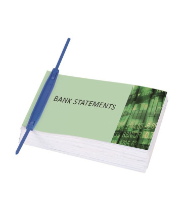 Archivační spony Q-Connect - E-klip, modré, 100 ks