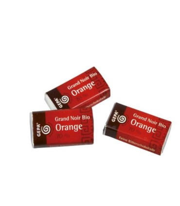 Čokoládky Gepa - Fairtrade, hořké s pomerančem, 3 g, 100 ks