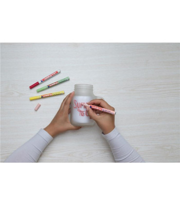 Lakový popisovač edding 751, bílý