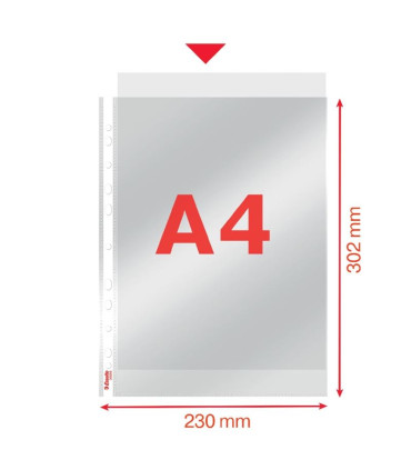 Euroobaly U Esselte v krabici - A4, lesklé, 105 mic, 100 ks