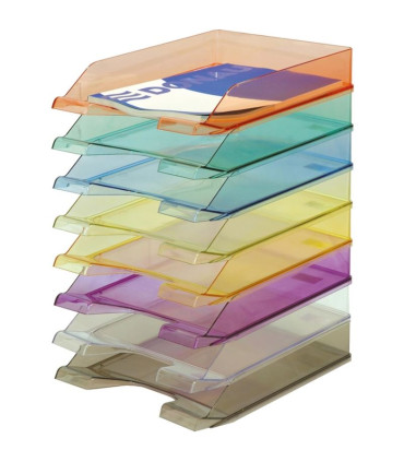 Zásuvka Donau - A4, plastová, transparentní, modrá