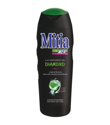 Sprchový gel a šampon Mitia - pro muže, 2v1, 400 ml
