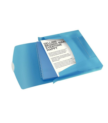 Box na spisy s gumičkou Esselte VIVIDA - A4, modrý, 4,7 cm