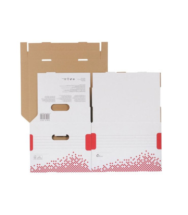 Archivační krabice na pořadače Esselte Speedbox - bílá, 39,2 x 30,1 x 33,4 cm