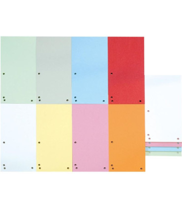 Papírové rozlišovače Donau - 1/3 A4, 235 x 105 mm, červené, 100 ks
