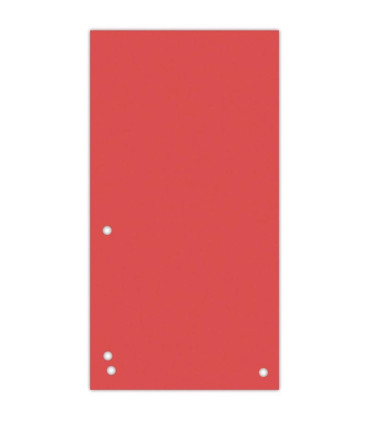 Papírové rozlišovače Donau - 1/3 A4, 235 x 105 mm, červené, 100 ks
