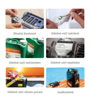 Velmi odolné etikety stříbrné, 63,5x29,6 mm, 540ks