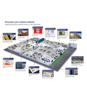 Velmi odolné etikety stříbrné, 45,7x21,2 mm, 960 ks