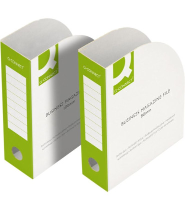 Stojan na časopisy Q-Connect - A4, 8 cm, zelený