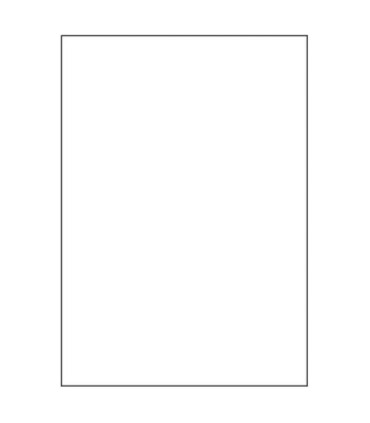 Lesklé etikety S&K Label - bílé, 210 x 297 mm, 100 ks