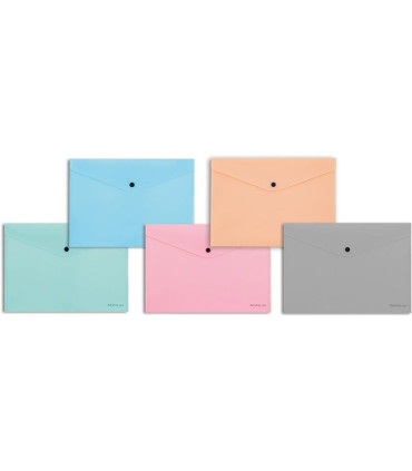 Zakládací pouzdro s drukem Pastelini - A4, zelené