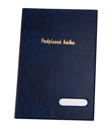 Podpisová kniha Xepter - A4, 14 listů, modrá