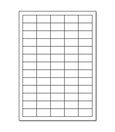 Snímatelné etikety, bílé, 38,0 x 21,2 mm, 6500 ks