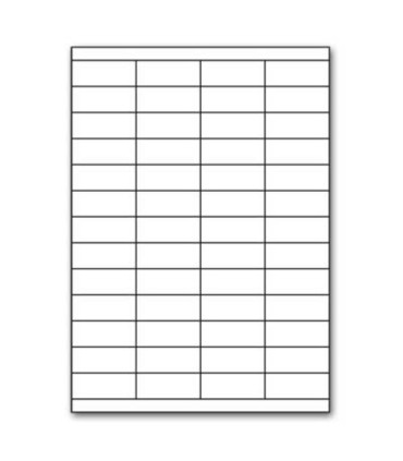 Snímatelné etikety, bílé, rozměr 52,5 x 21,2 mm, 5200 ks
