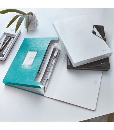 Aktovka s přihrádkami Leitz WOW - A4, ledově modrá, 6 přihrádek