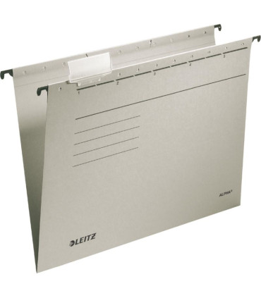 Závěsné desky Leitz Alpha bez bočnic - šedé, 25 ks