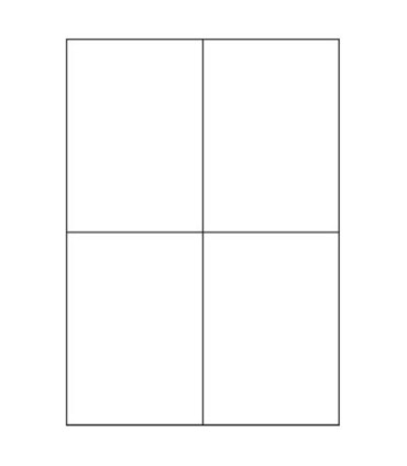 Lesklé etikety, bílé, 105,0 x 148,0 mm, 400 ks