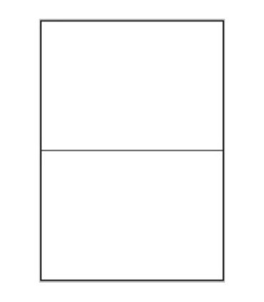 Lesklé etikety, bílé, 210,0 x 148,5 mm, 200 ks