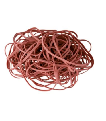 Gumičky - 80 mm, červené, 500 g