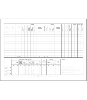 Stazka nákladní dopravy A4, číslovaná, (100 listů), ks