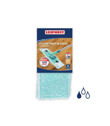 Náhrada k mopu Leifheit - Clean Twist Ergo, na dřevěné podlahy, velikost M
