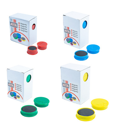 Magnety ARTA průměr 25 mm, bílá