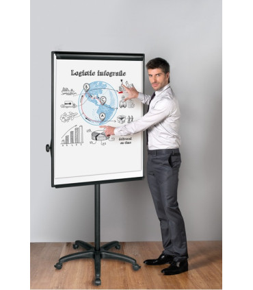 Flipchart Conference magnetický Q-Connect - na kolečkách 70 x 103 cm