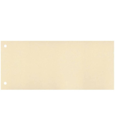 Papírové rozlišovače Q-Connect - 1/3 A4, světle žluté, 100 ks