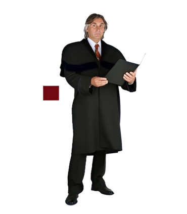 Talár pro státní zástupce černá - červená, muž