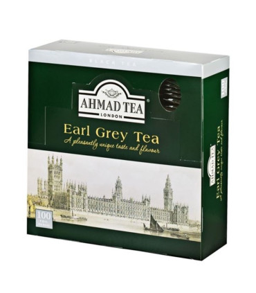 Černý čaj Ahmad - Earl Grey, balený 100x 2 g, 200g
