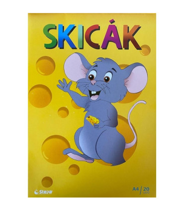 Skicák A4 - 20 listů, 180g/m2